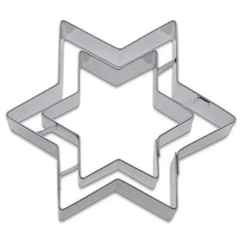 Star Cookie Cutter with inner Star Embossed Detail 9cm