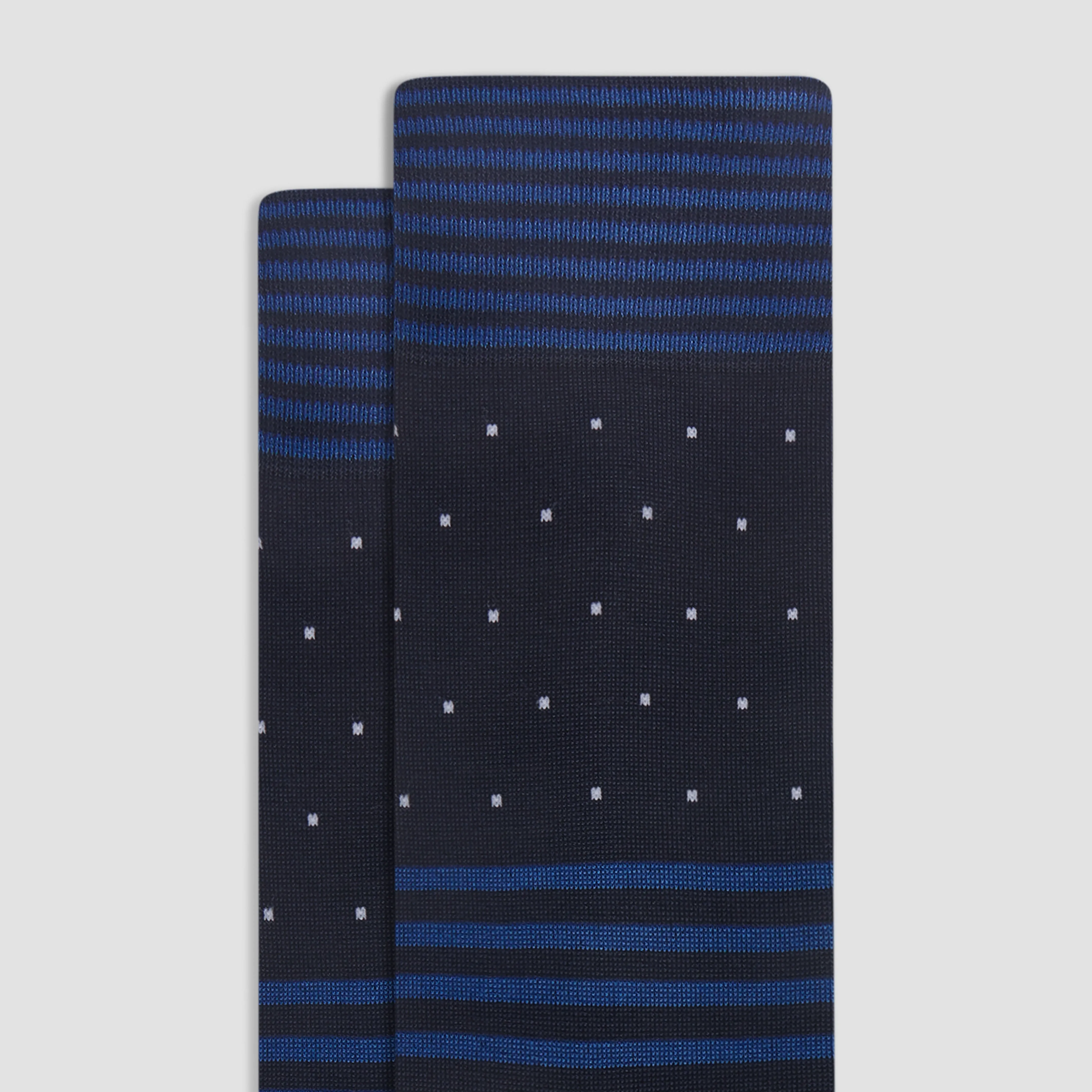 Stripe and Dot Mid-Calf Socks