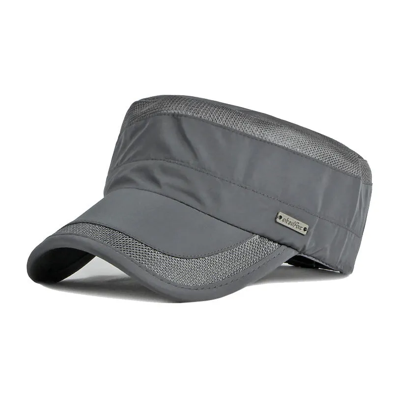 Thin section breathable quick dry outdoor British fashion cap