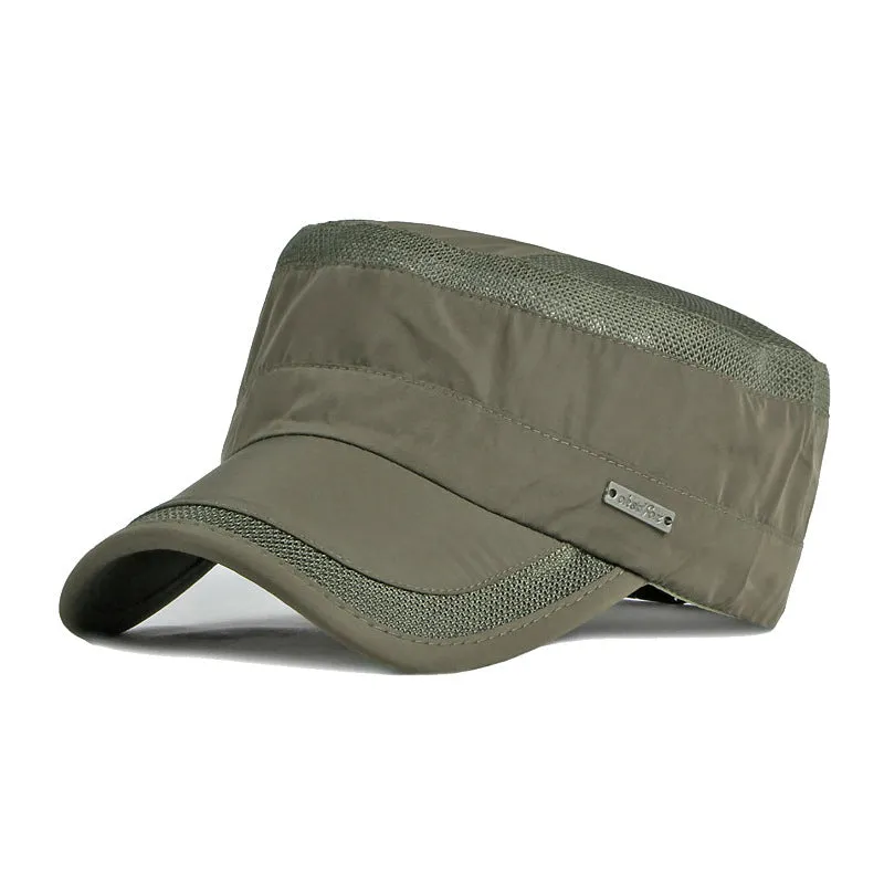 Thin section breathable quick dry outdoor British fashion cap