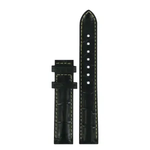 Tissot 15mm Generosi-T Black Leather Strap without Buckle