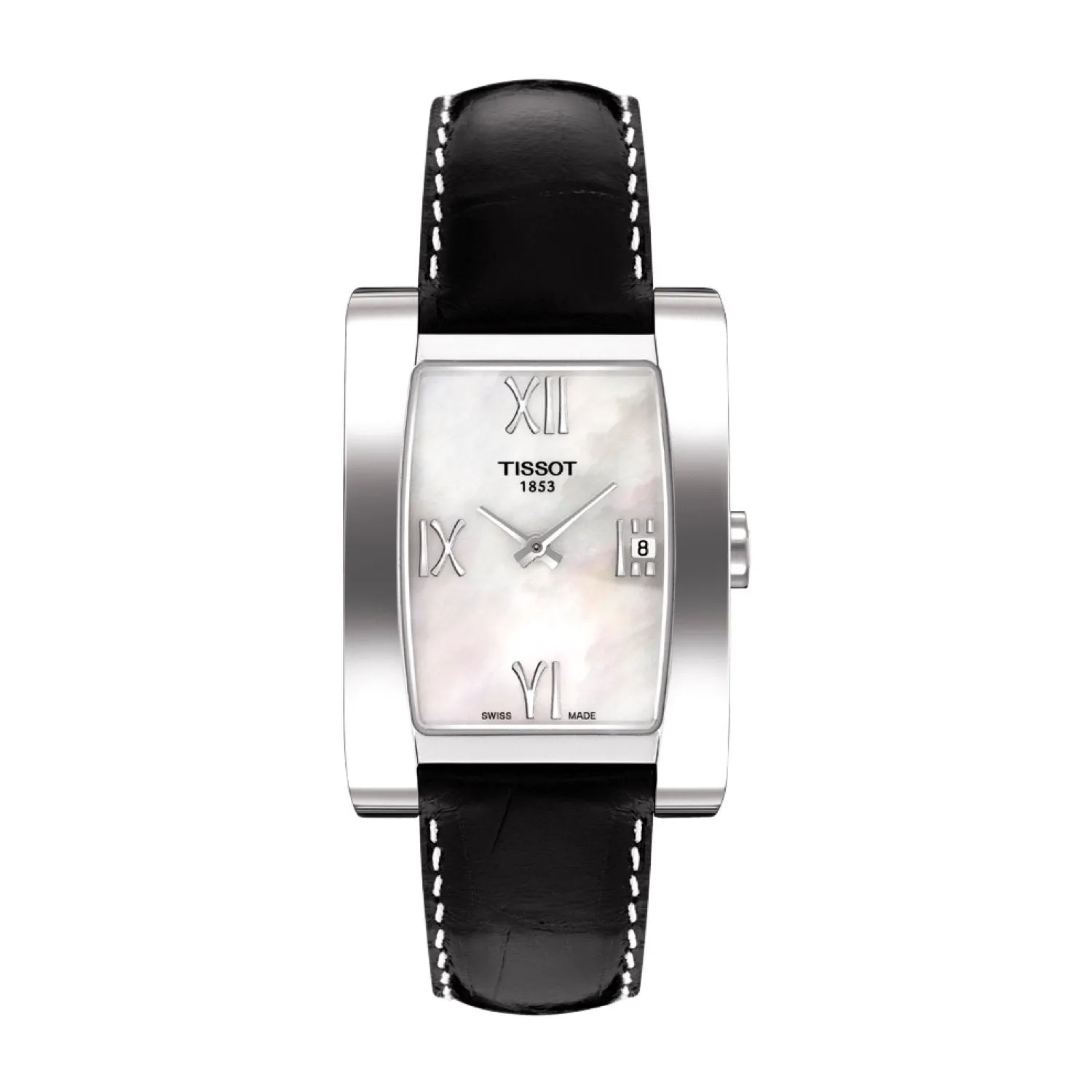 Tissot 15mm Generosi-T Black Leather Strap without Buckle
