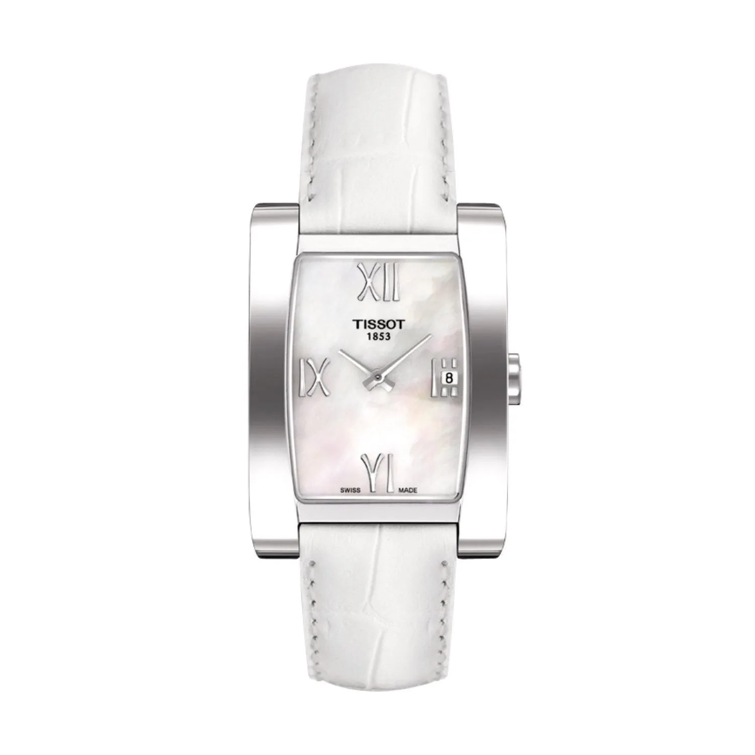 Tissot 15mm Generosi-T White Leather Strap without Buckle