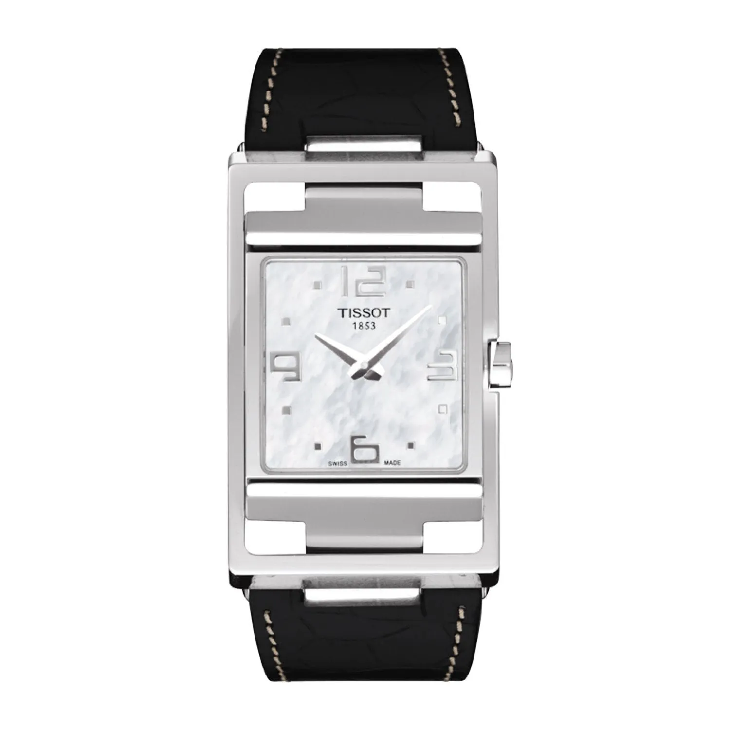 Tissot 18mm My-T Black Leather Strap without Buckle