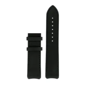 Tissot 21mm T-Touch Expert Black leather strap without buckle