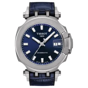 Tissot 22mm T-Race Blue Leather Strap