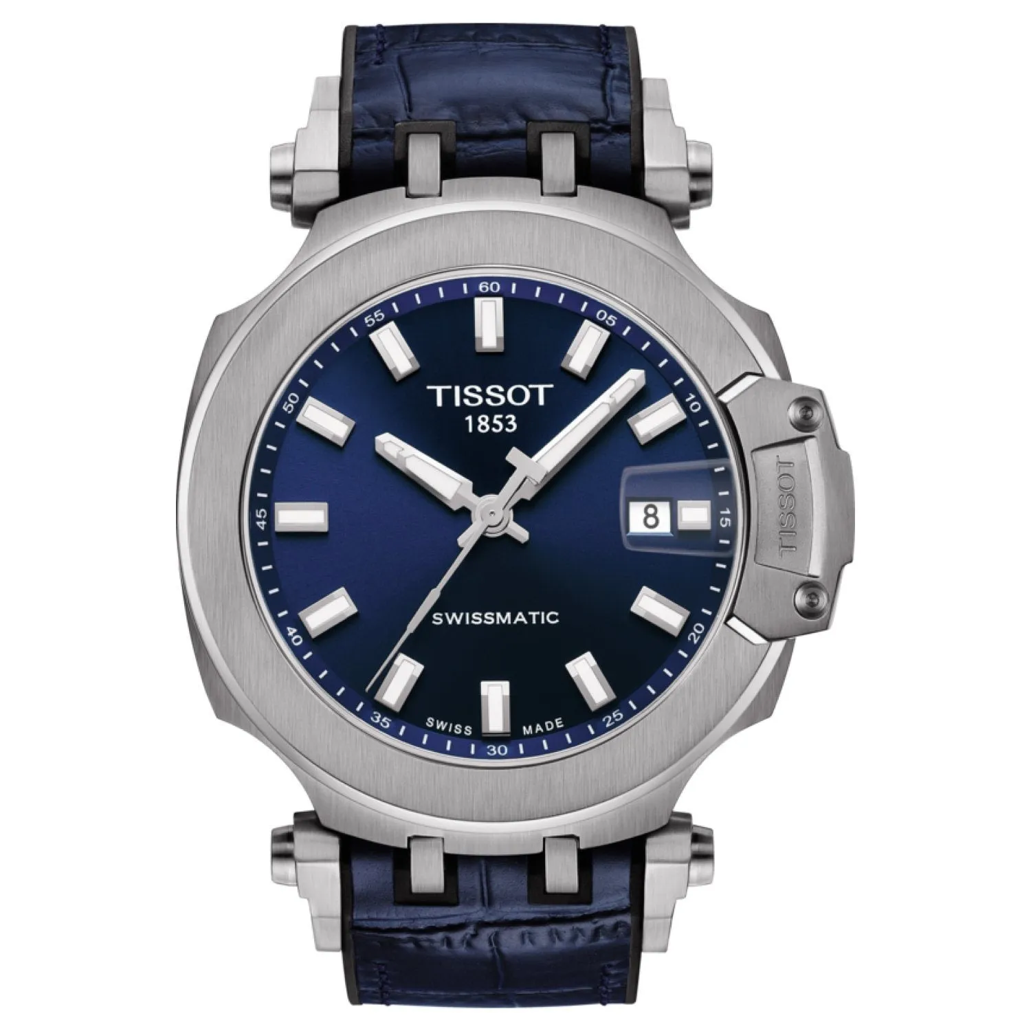 Tissot 22mm T-Race Blue Leather Strap