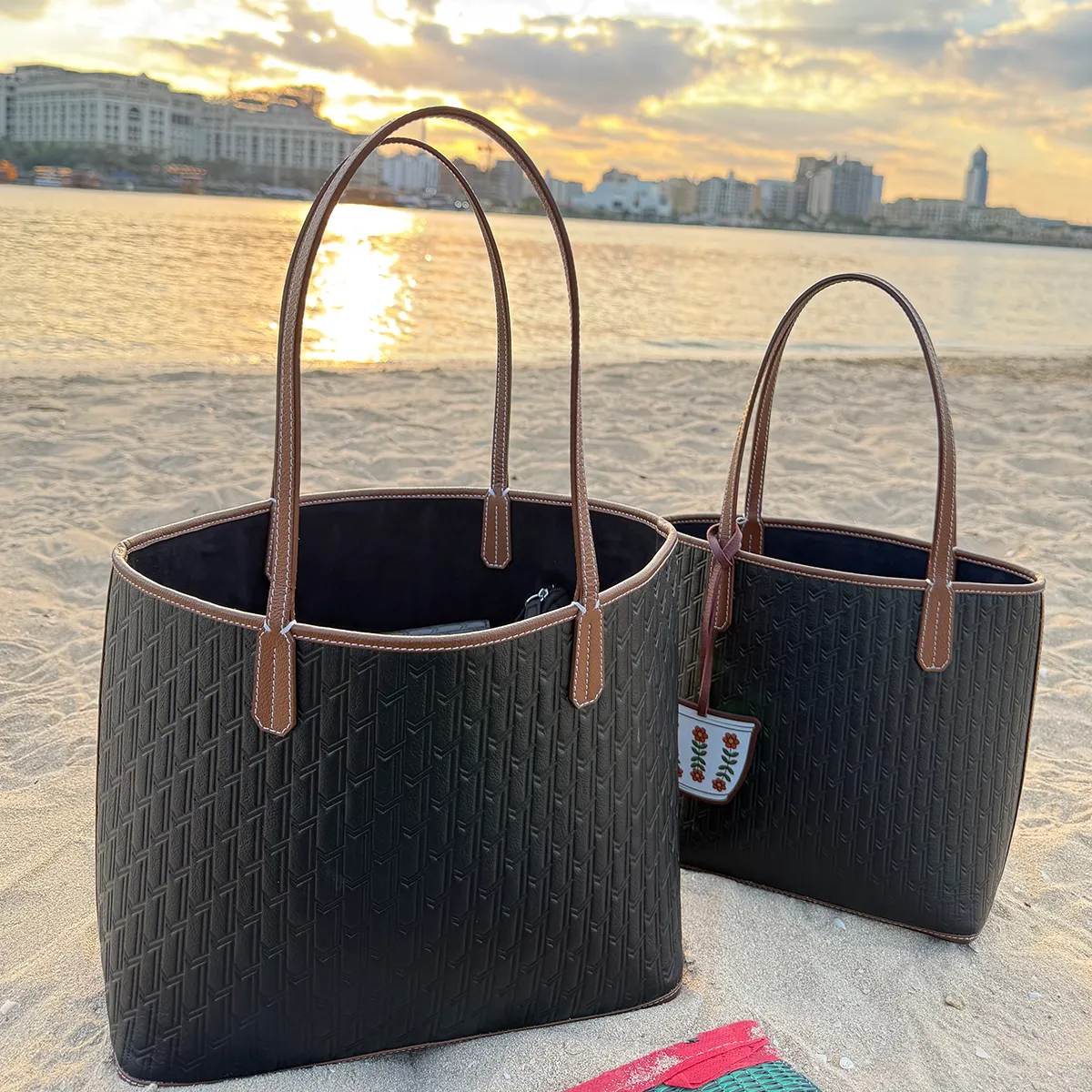 Travel Tote / Long Wallet / Burqa Charm - Gift Set