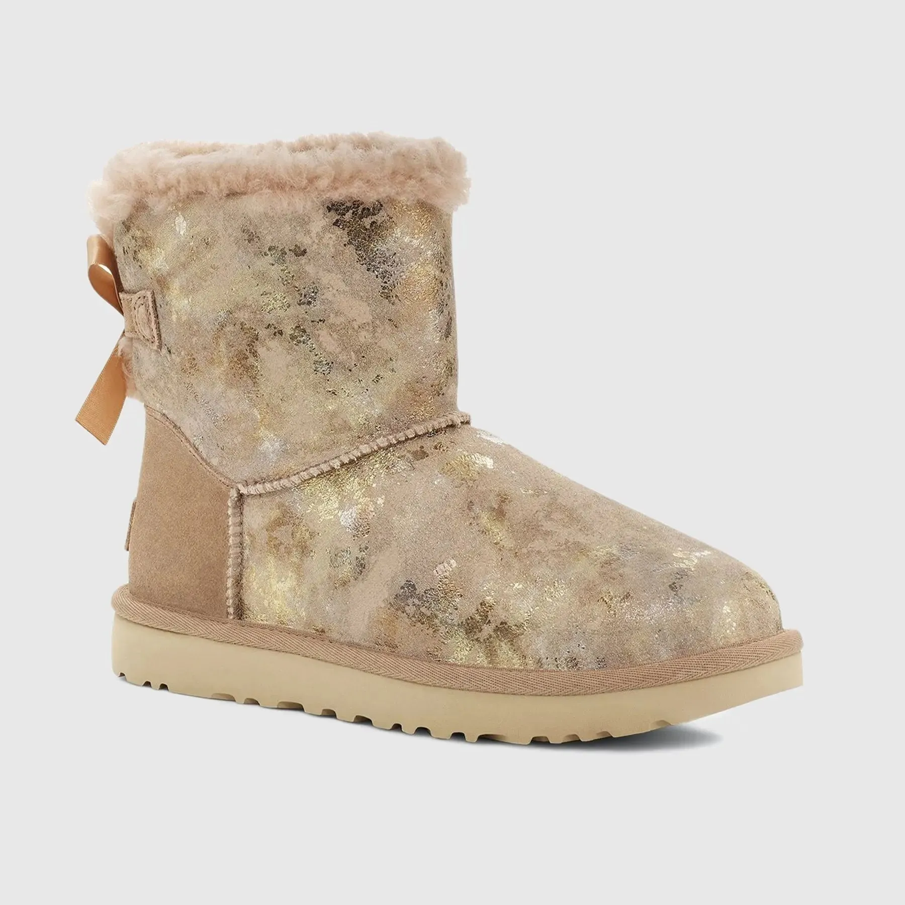 Ugg Mini Bailey Bow Gold Wash Beachw