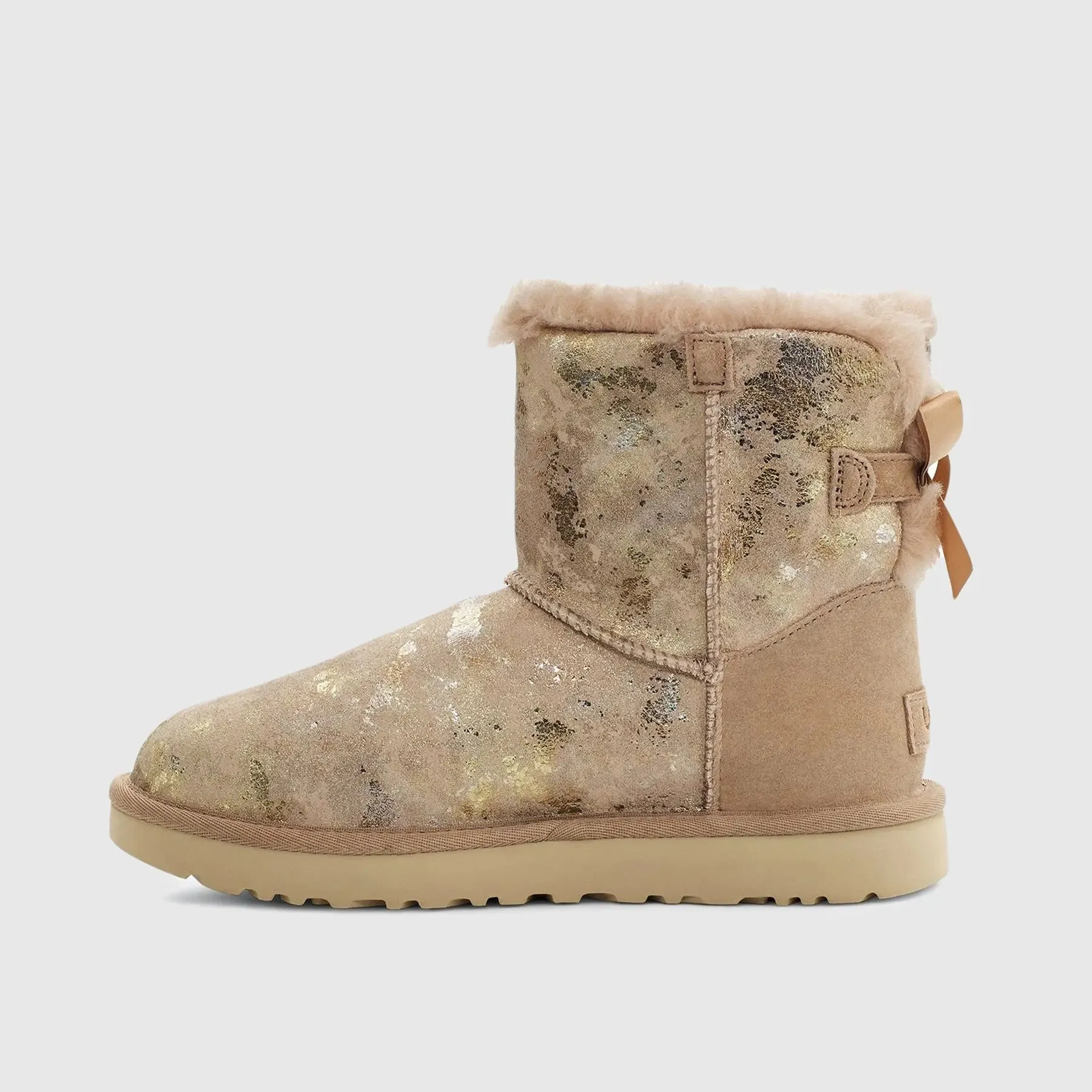 Ugg Mini Bailey Bow Gold Wash Beachw