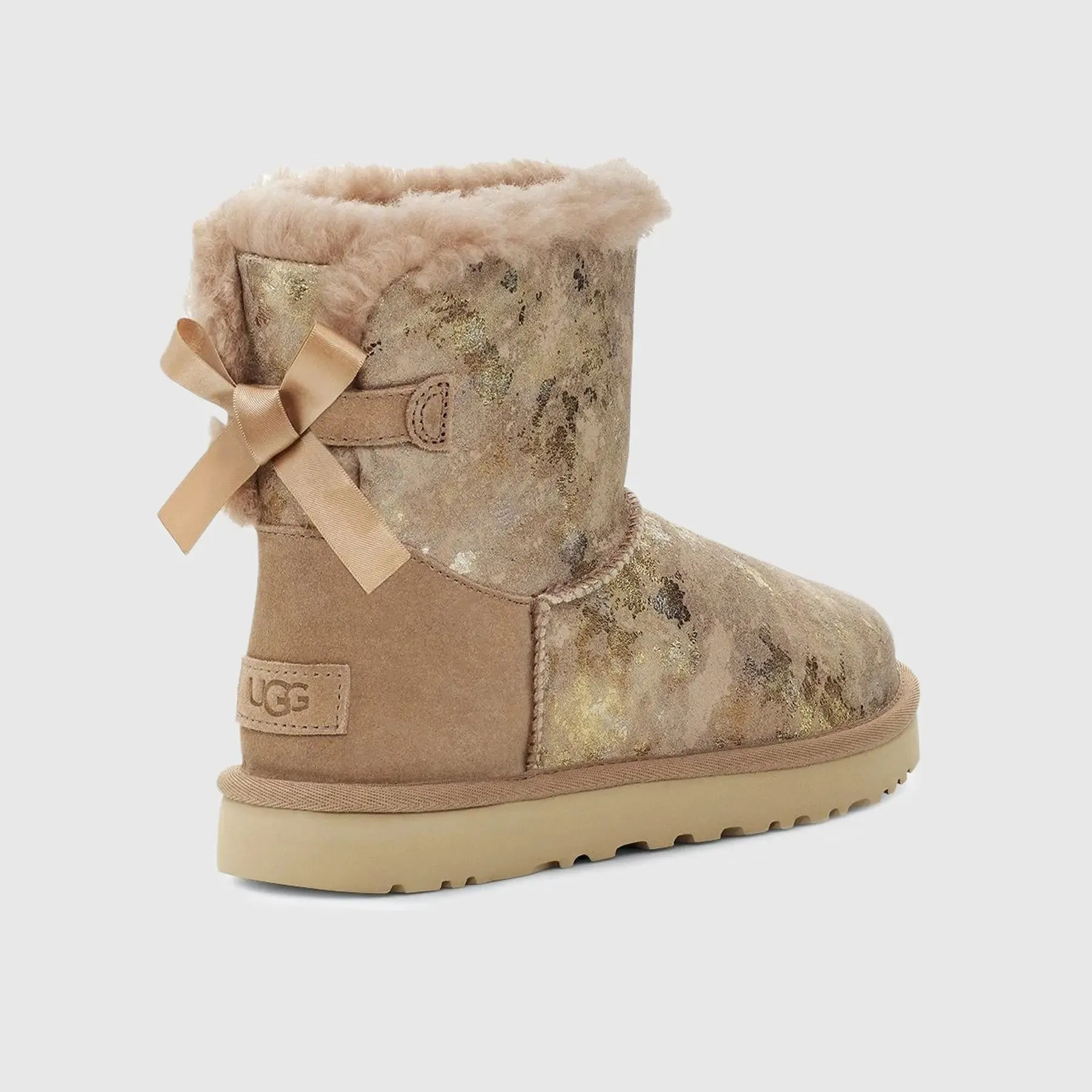 Ugg Mini Bailey Bow Gold Wash Beachw