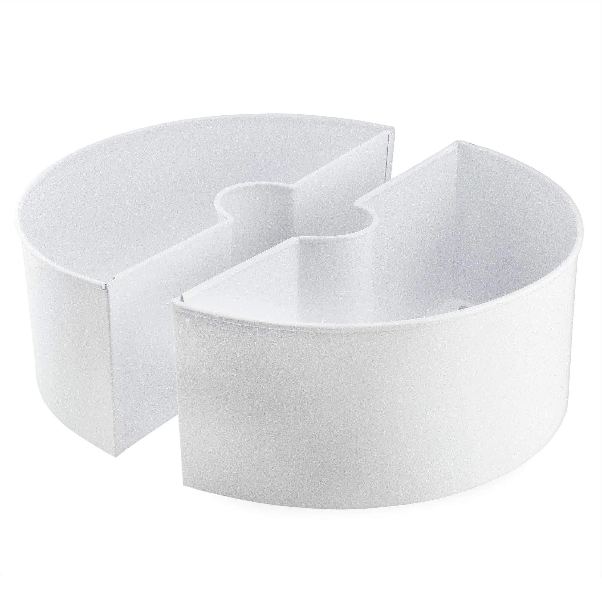 Umbrella Planter for Patio Table with Umbrella Hole (White, Case of 4)