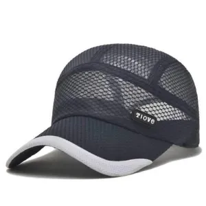 Unisex Men Women Mesh Quick Dry Baseball cap Breathable Outdoor Sport Adjustable Hat