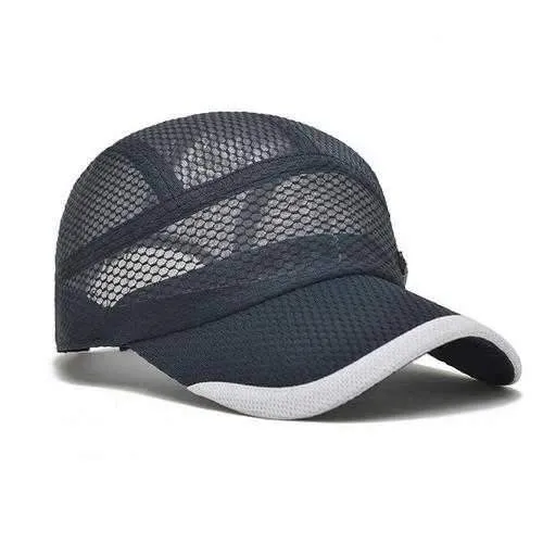 Unisex Men Women Mesh Quick Dry Baseball cap Breathable Outdoor Sport Adjustable Hat