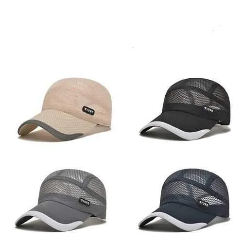 Unisex Men Women Mesh Quick Dry Baseball cap Breathable Outdoor Sport Adjustable Hat