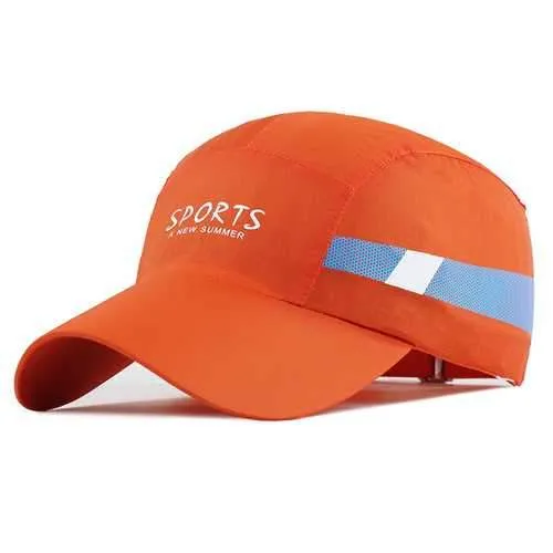 Unisex Polyester Quick Dry Breathable Baseball Cap Outdoor Sport Adjustable Buckle Snapback Hat