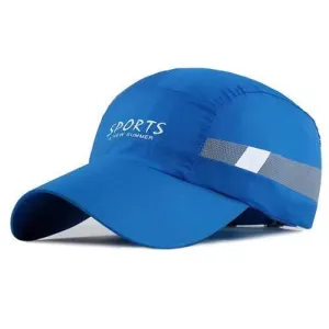 Unisex Polyester Quick Dry Breathable Baseball Cap Outdoor Sport Adjustable Buckle Snapback Hat