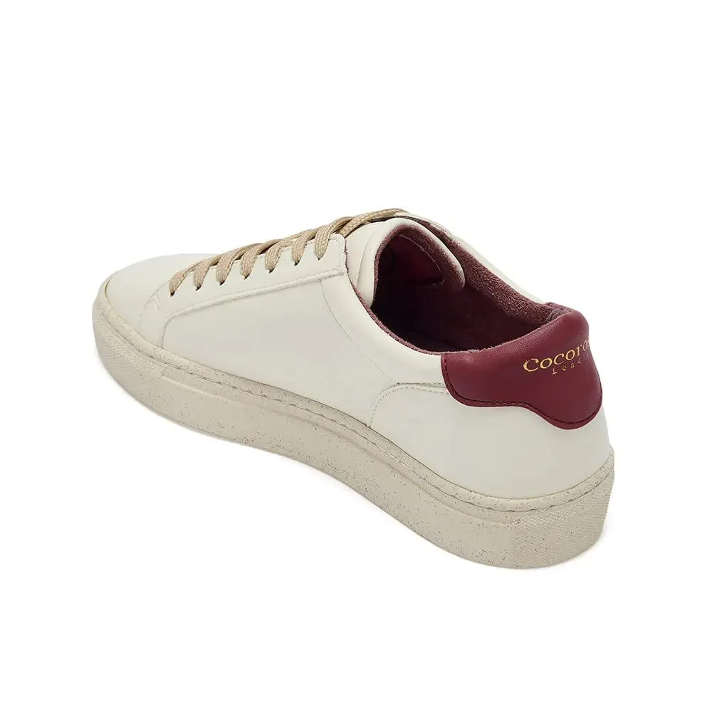 Vegan Kew - White & Bordeaux Cactus Trainer (EU42&43 only)