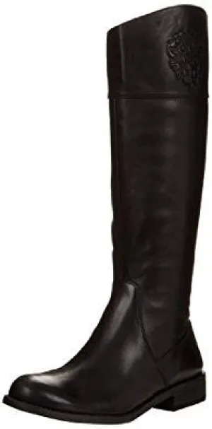 Vince Camuto Womens Kellini Black Leather Knee High Riding Boots Size 7