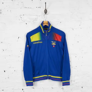 Vintage Ecuador Football Tracksuit Top Jacket - Blue - S