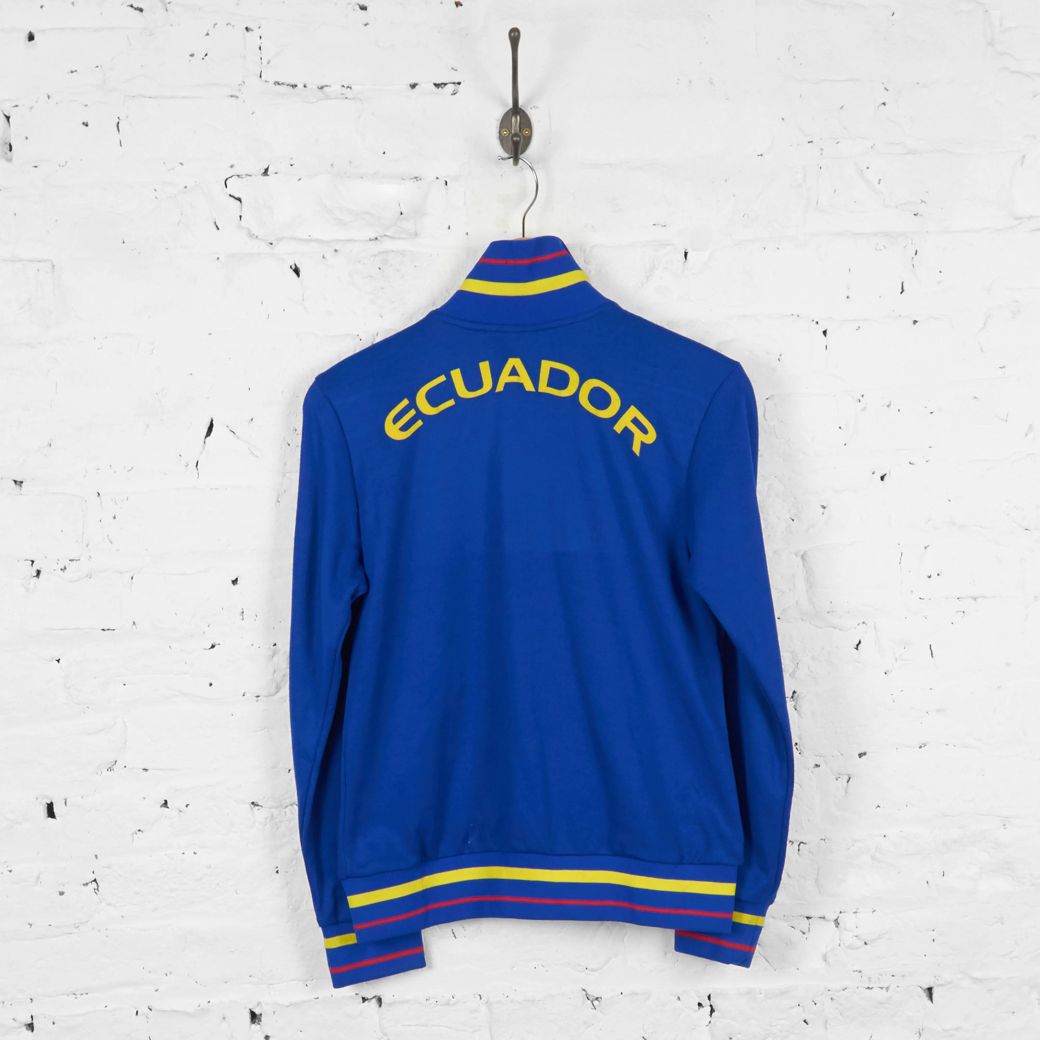 Vintage Ecuador Football Tracksuit Top Jacket - Blue - S