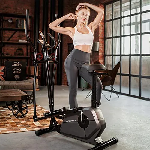 WELCARE MP 6066 Elliptical Cross Trainer with LCD Display, Adjustable SEAT, Hand Pulse Sensor, Adjustable Resistance for Home USE (DIY Installation with Video Call Assistance)