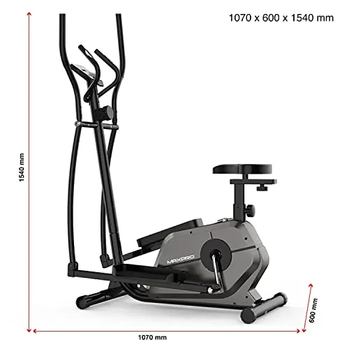 WELCARE MP 6066 Elliptical Cross Trainer with LCD Display, Adjustable SEAT, Hand Pulse Sensor, Adjustable Resistance for Home USE (DIY Installation with Video Call Assistance)