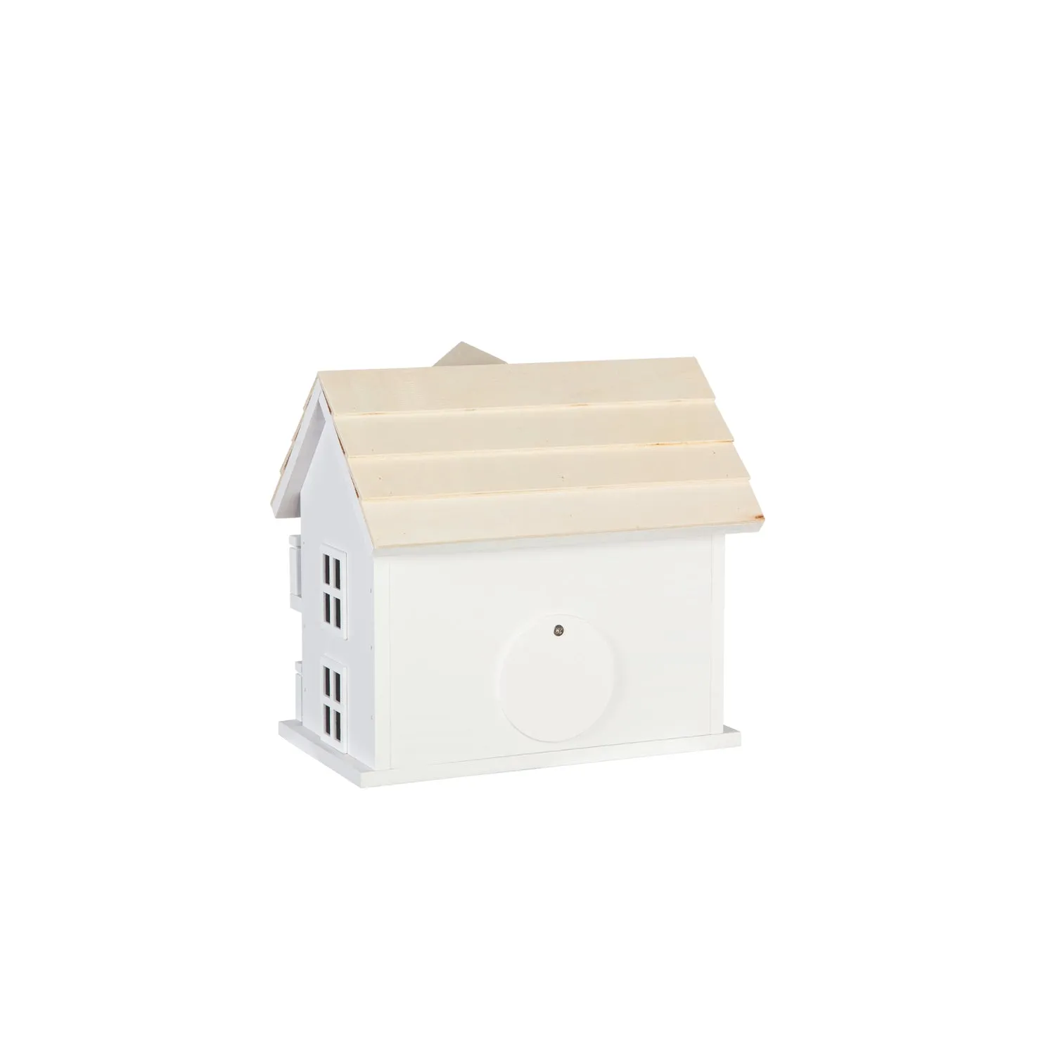 White Cape Cod Birdhouse with Post,zq2bh695
