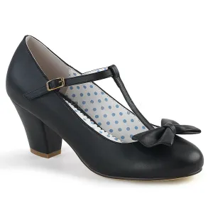 WIGGLE-50  Black Faux Leather
