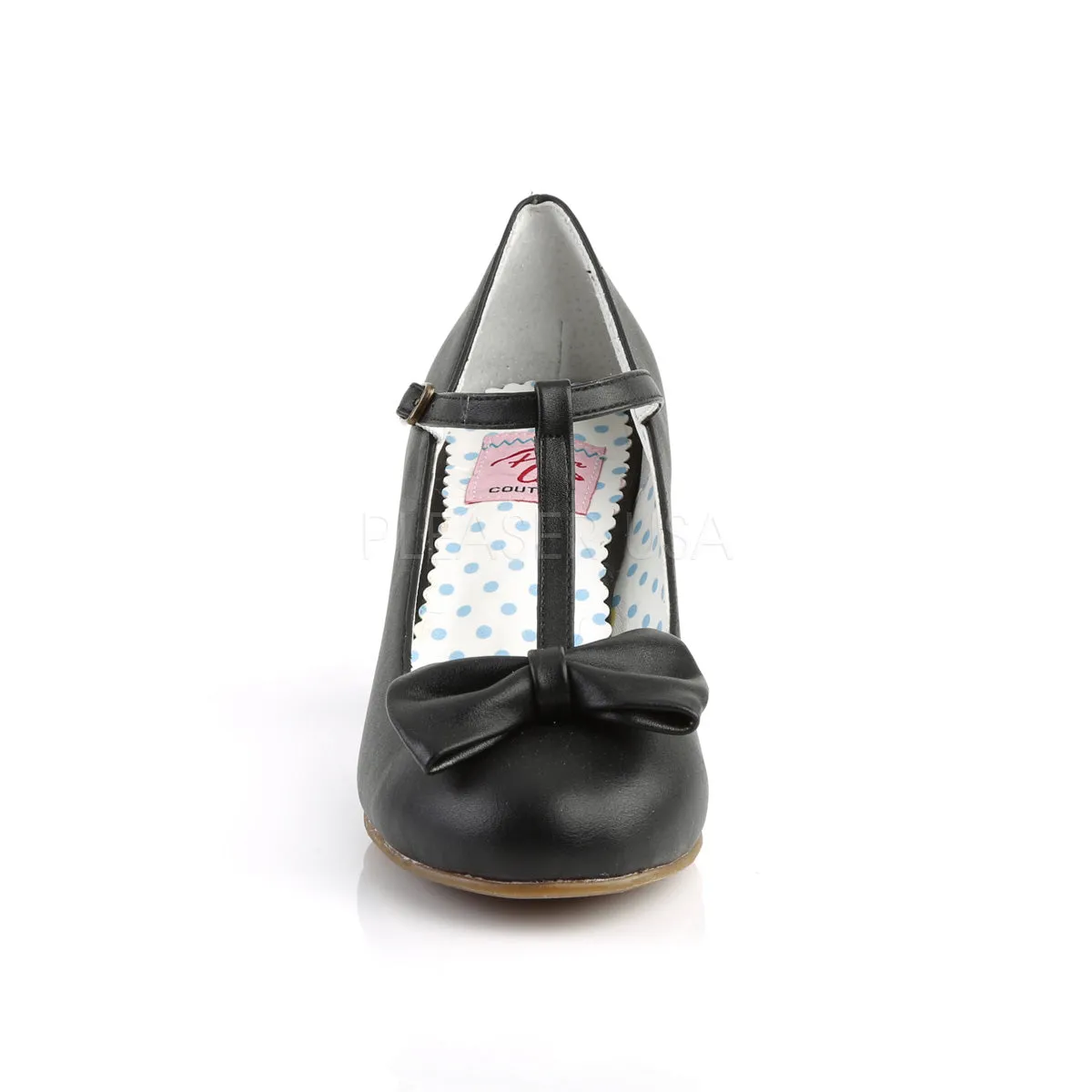 WIGGLE-50  Black Faux Leather