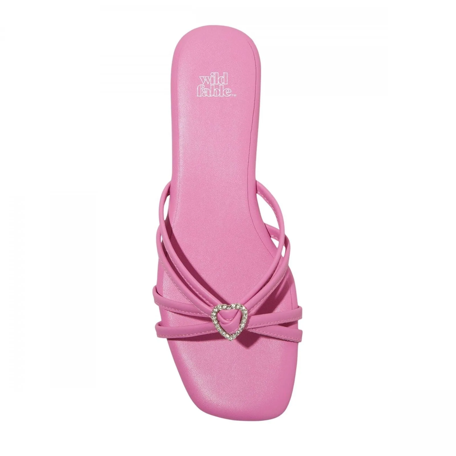 Wild Fable Womens Tanya Strappy Heart Slide Sandals 89885521 Pink 10M