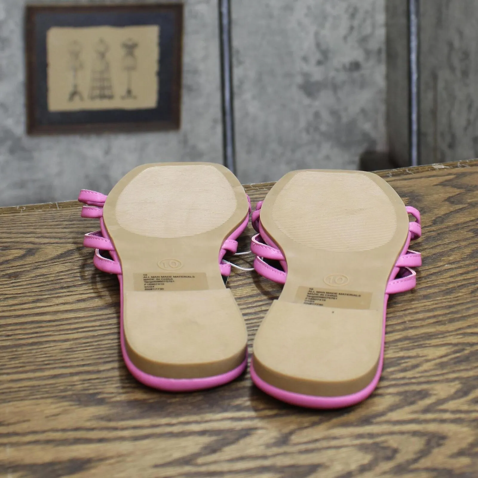 Wild Fable Womens Tanya Strappy Heart Slide Sandals 89885521 Pink 10M