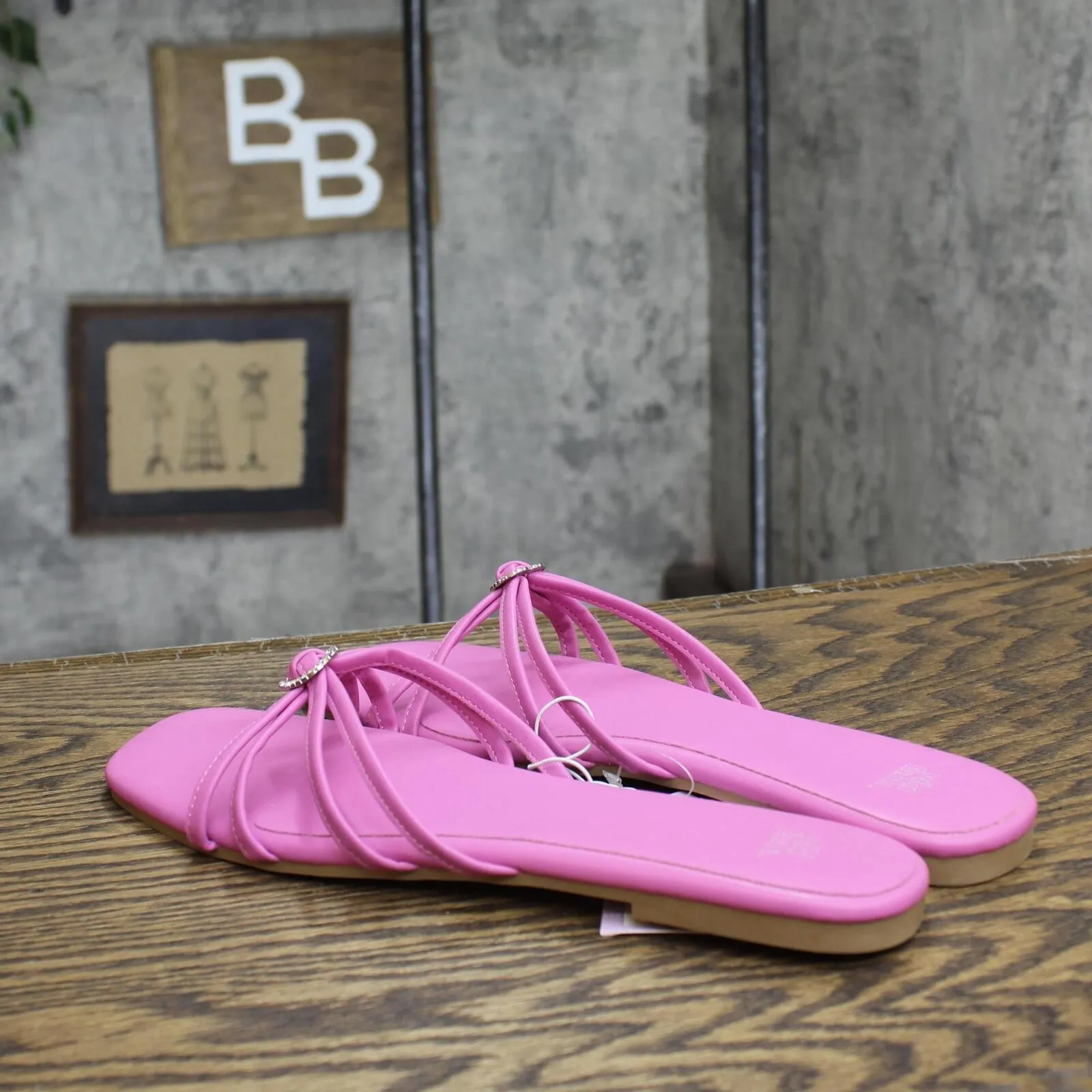 Wild Fable Womens Tanya Strappy Heart Slide Sandals 89885521 Pink 10M
