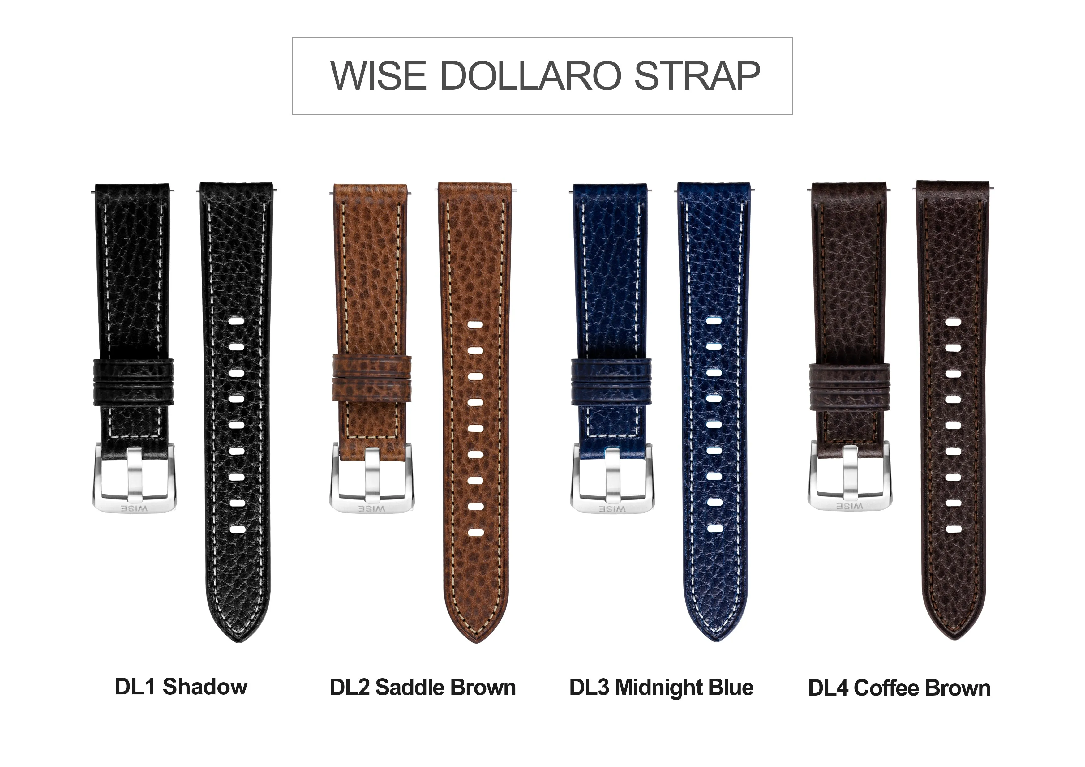 WISE Dollaro Leather Strap 20 mm.