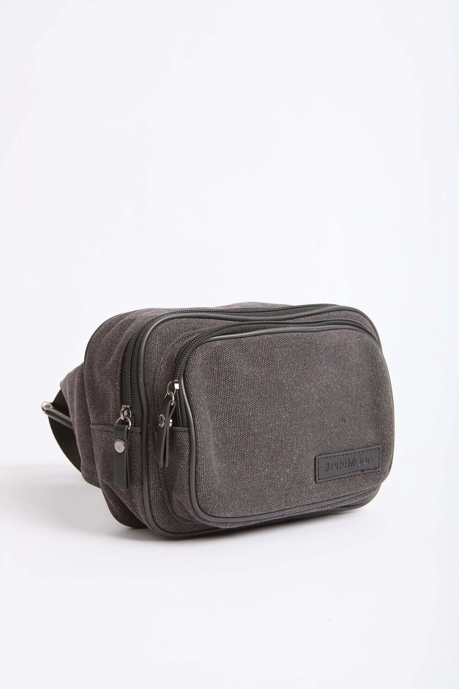 Women Bag Logo Embellished Waist Black