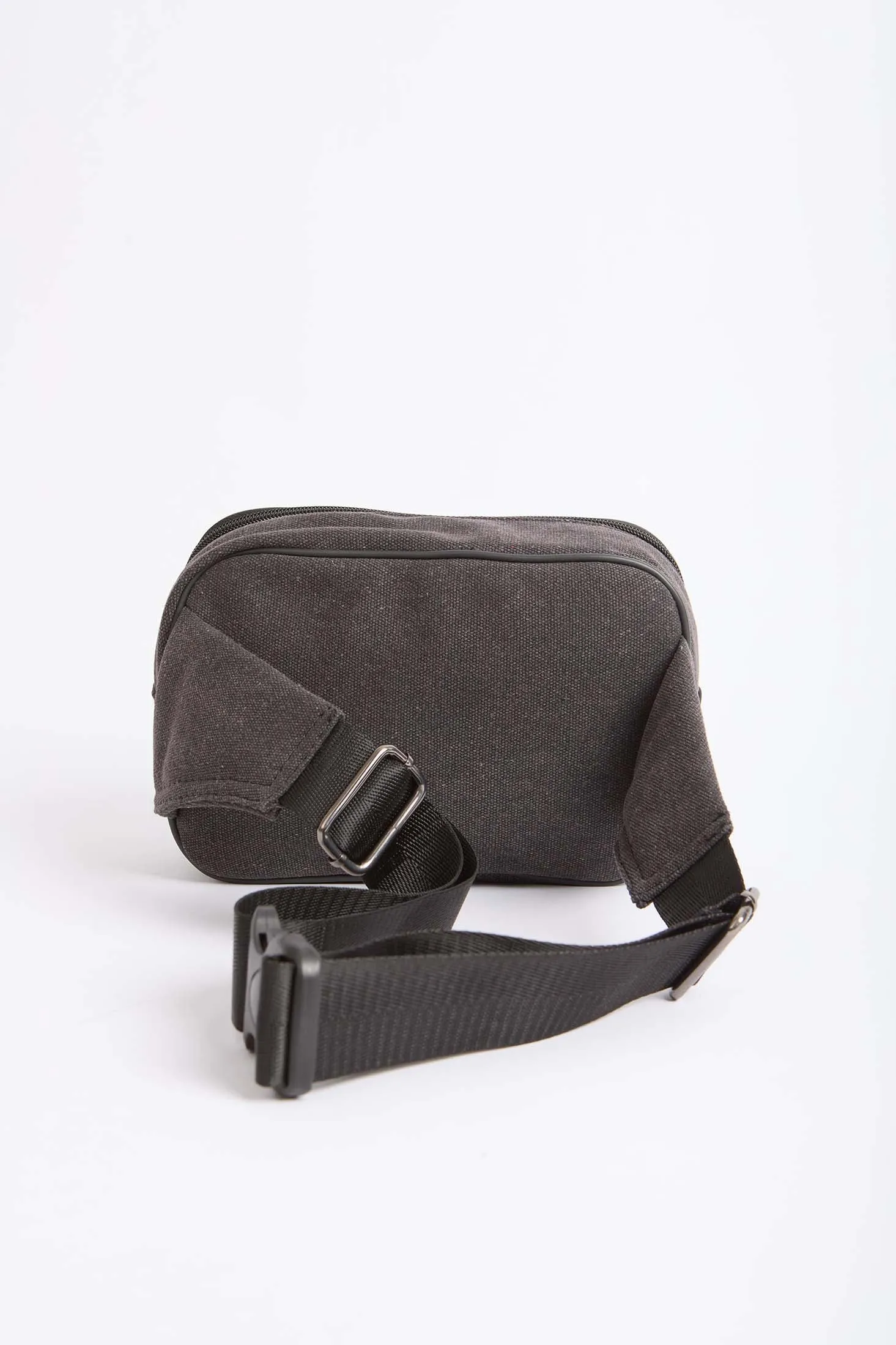 Women Bag Logo Embellished Waist Black
