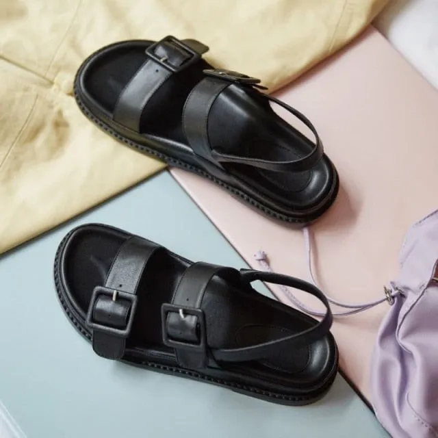 Women Real Leather Sandals Designe