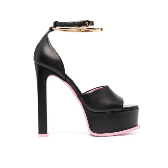 Women Sandals Round Toe Crude Heel Platform