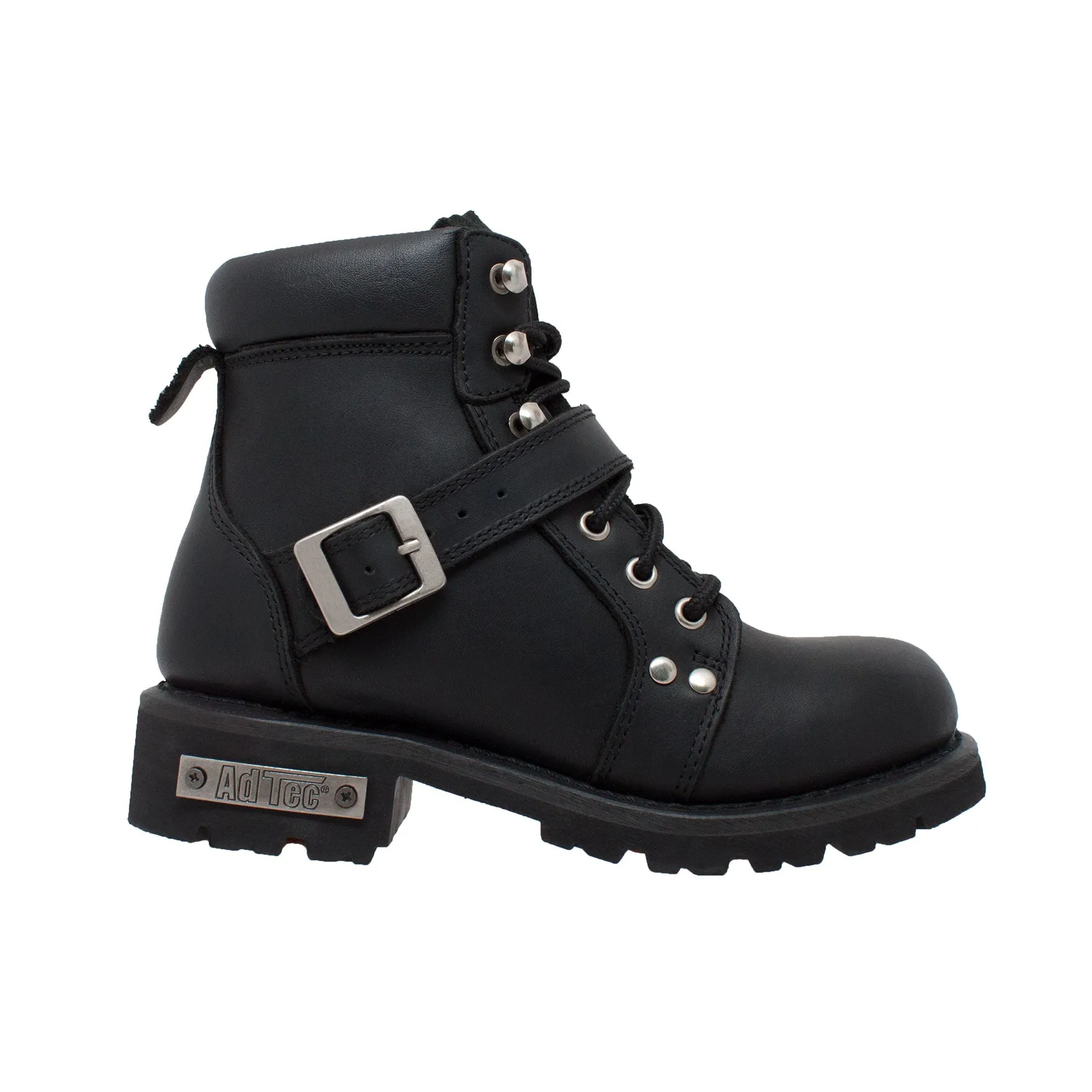 Women's 6" Black Lace Zipper Boot - 8143