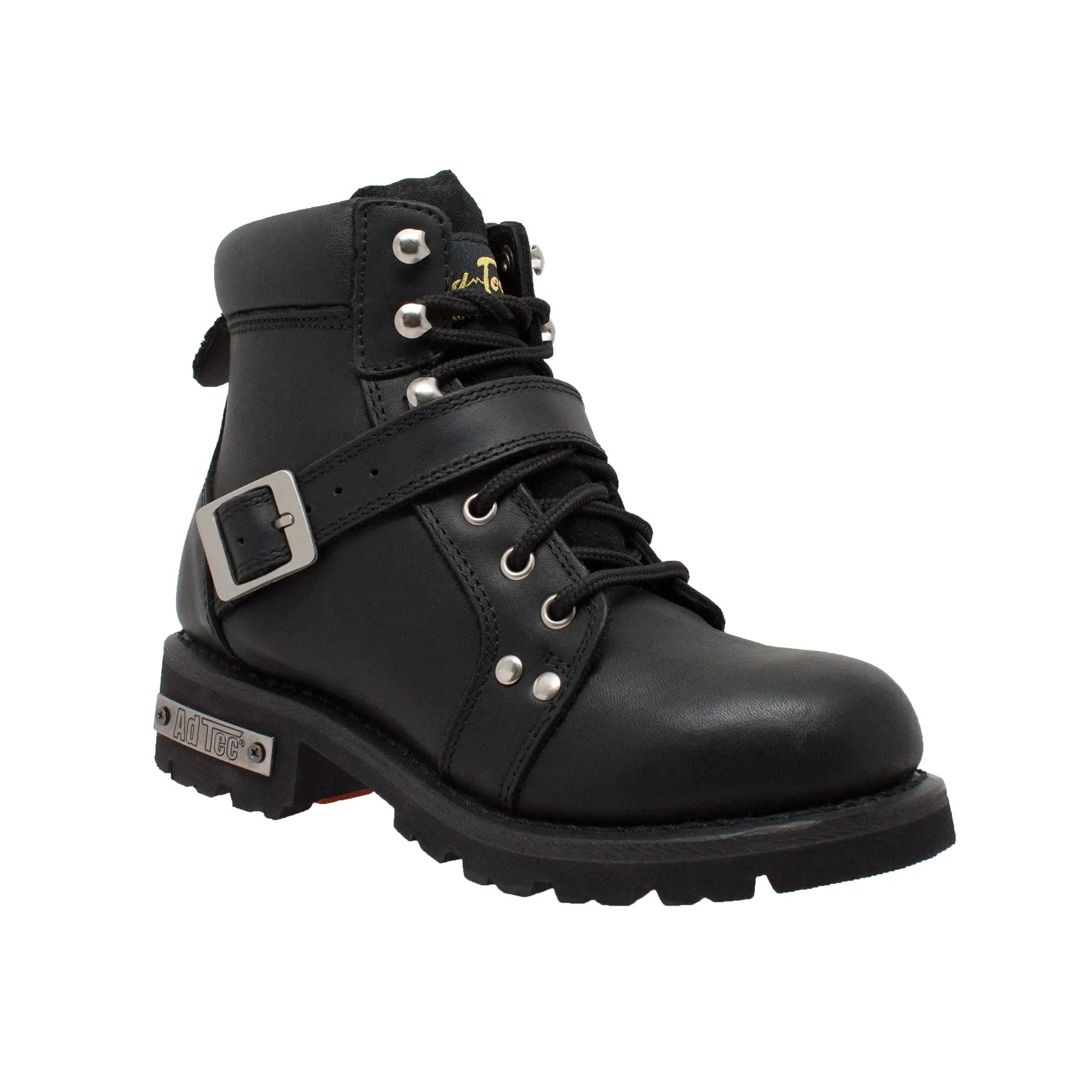 Women's 6" Black Lace Zipper Boot - 8143