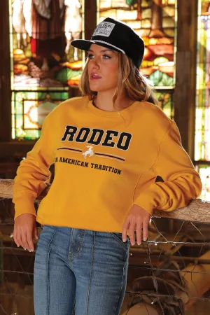 Women's Cruel Denim Rodeo Crewneck - Yellow