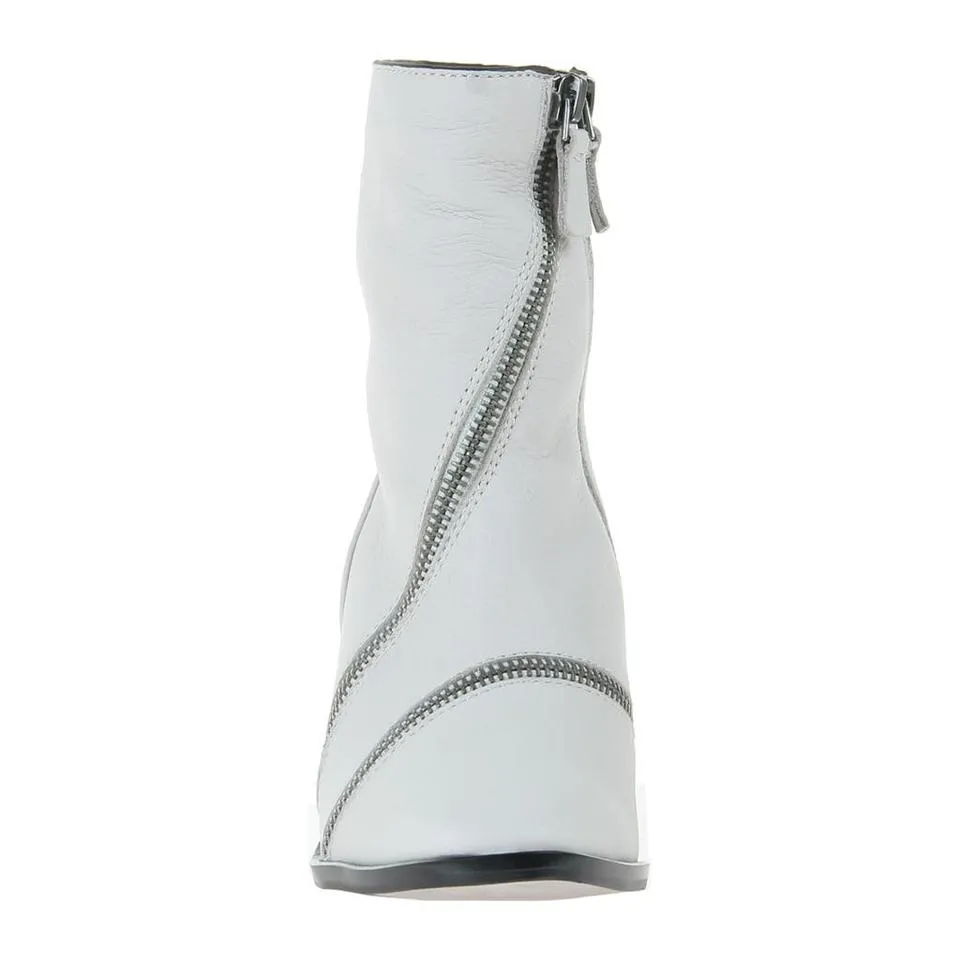 Women's Naked Feet | Idas Moto Inspired Boot | Dove Grey