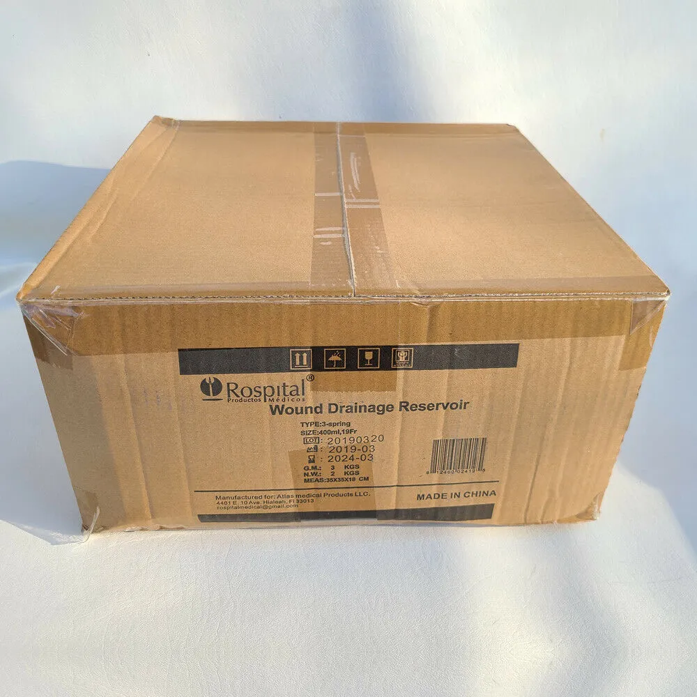 Wound Drainage Suction Reservoir Fr.19 400ML Sterile Closed for Wound Healing