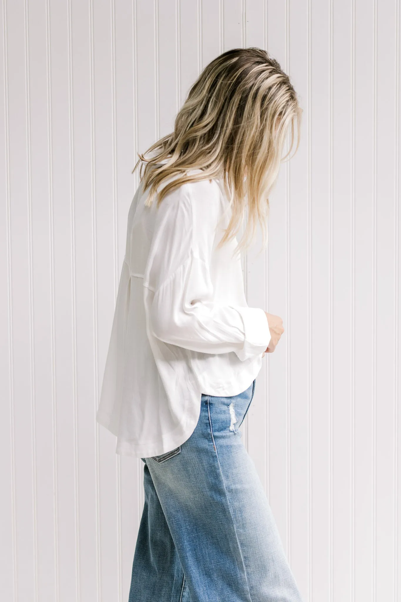 X Closet Staple White Button Down