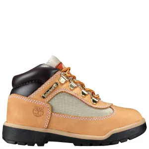 Youth's Mixed-media Field Boots, Wheat