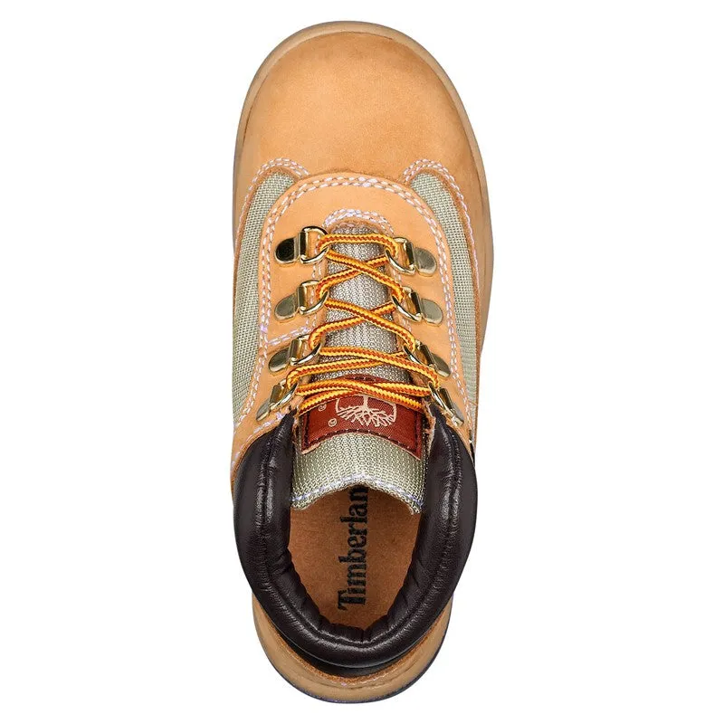 Youth's Mixed-media Field Boots, Wheat