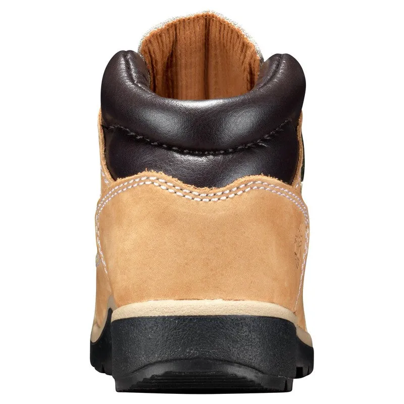 Youth's Mixed-media Field Boots, Wheat