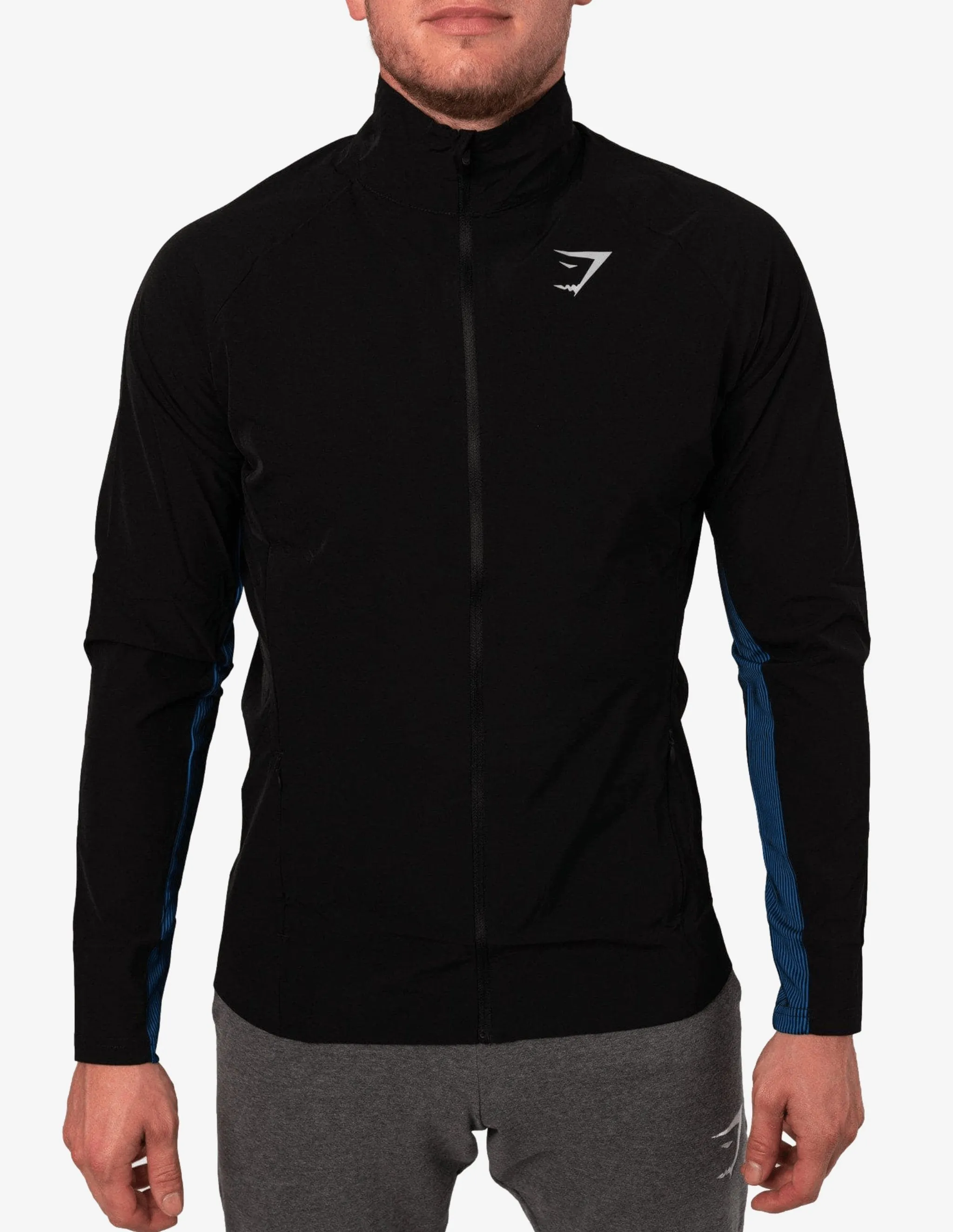 ZERO GRAVITY TRACK TOP BLACK/DIVE BLUE