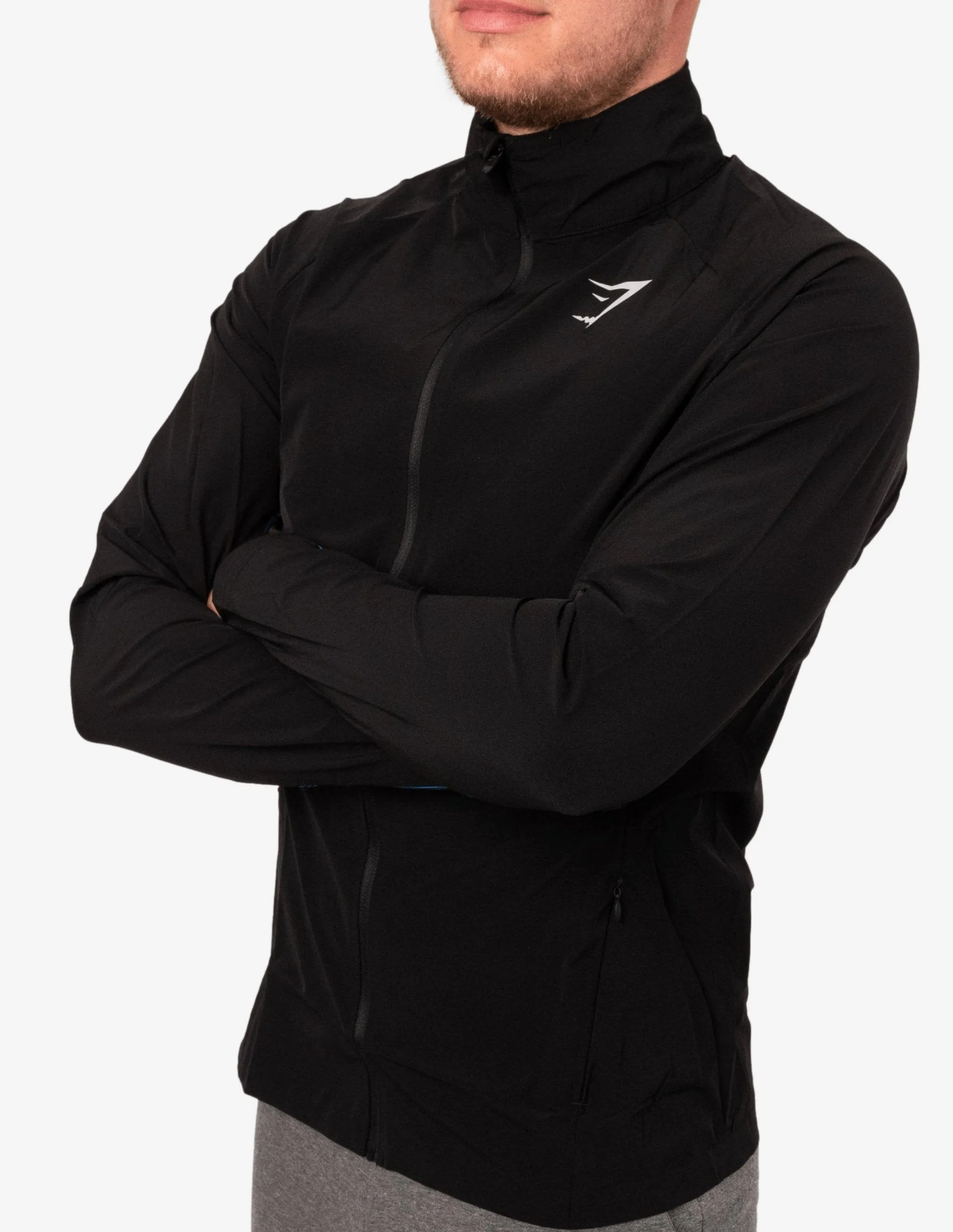 ZERO GRAVITY TRACK TOP BLACK/DIVE BLUE
