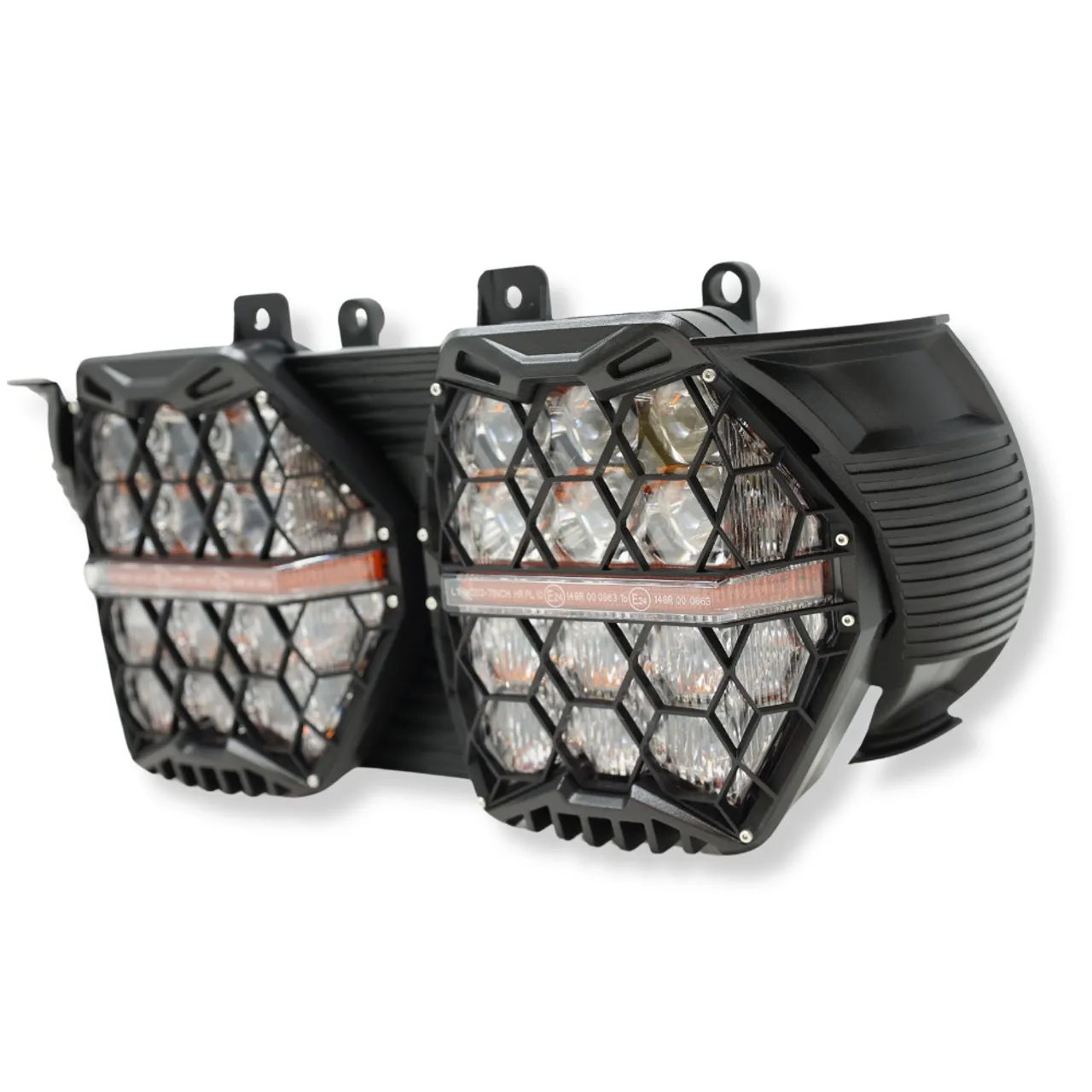 Zero Hour GridCore Pro LED Headlight For 15  H-D Road Glide Models